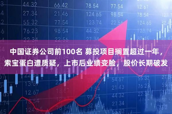 中国证券公司前100名 募投项目搁置超过一年，索宝蛋白遭质疑，上市后业绩变脸，股价长期破发