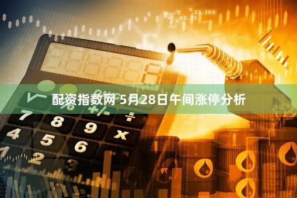 配资指数网 5月28日午间涨停分析